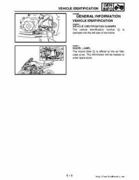 2006-2009 Yamaha YFM700RV Raptor 700RV factory service manual, Page 17