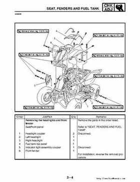 2006-2009 Yamaha YFM700RV Raptor 700RV factory service manual, Page 88