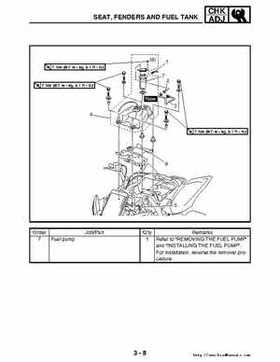 2006-2009 Yamaha YFM700RV Raptor 700RV factory service manual, Page 92