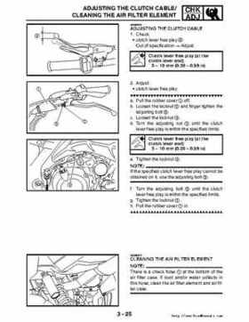 2006-2009 Yamaha YFM700RV Raptor 700RV factory service manual, Page 109