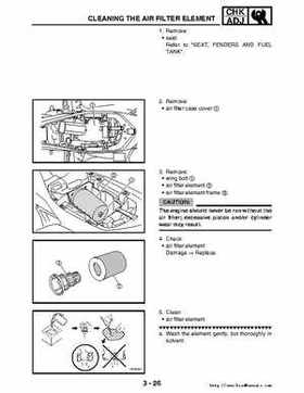 2006-2009 Yamaha YFM700RV Raptor 700RV factory service manual, Page 110