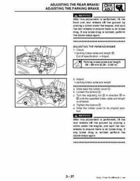 2006-2009 Yamaha YFM700RV Raptor 700RV factory service manual, Page 121