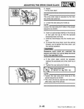 2006-2009 Yamaha YFM700RV Raptor 700RV factory service manual, Page 129