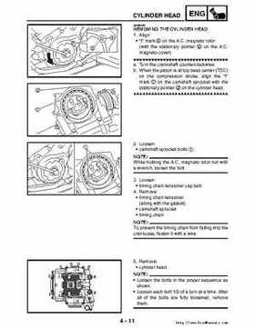 2006-2009 Yamaha YFM700RV Raptor 700RV factory service manual, Page 160