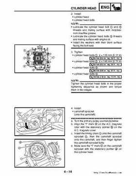 2006-2009 Yamaha YFM700RV Raptor 700RV factory service manual, Page 163