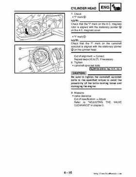 2006-2009 Yamaha YFM700RV Raptor 700RV factory service manual, Page 165