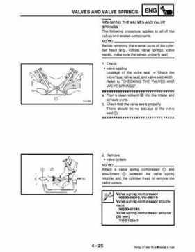 2006-2009 Yamaha YFM700RV Raptor 700RV factory service manual, Page 174