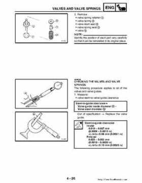 2006-2009 Yamaha YFM700RV Raptor 700RV factory service manual, Page 175