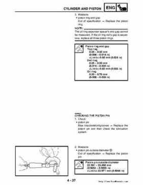 2006-2009 Yamaha YFM700RV Raptor 700RV factory service manual, Page 186
