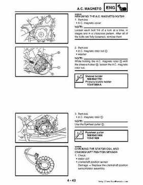 2006-2009 Yamaha YFM700RV Raptor 700RV factory service manual, Page 192