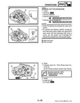 2006-2009 Yamaha YFM700RV Raptor 700RV factory service manual, Page 221