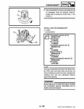 2006-2009 Yamaha YFM700RV Raptor 700RV factory service manual, Page 225