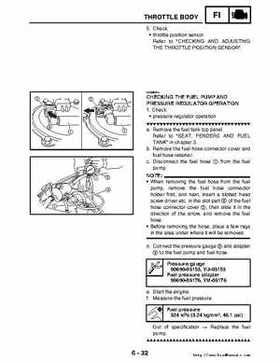 2006-2009 Yamaha YFM700RV Raptor 700RV factory service manual, Page 276