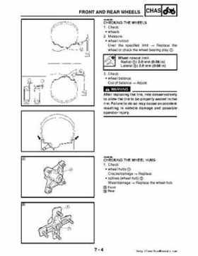 2006-2009 Yamaha YFM700RV Raptor 700RV factory service manual, Page 282
