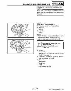 2006-2009 Yamaha YFM700RV Raptor 700RV factory service manual, Page 288