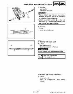 2006-2009 Yamaha YFM700RV Raptor 700RV factory service manual, Page 289