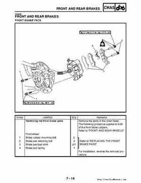 2006-2009 Yamaha YFM700RV Raptor 700RV factory service manual, Page 292