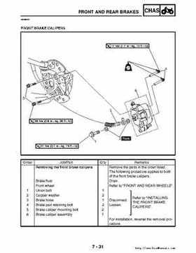 2006-2009 Yamaha YFM700RV Raptor 700RV factory service manual, Page 309
