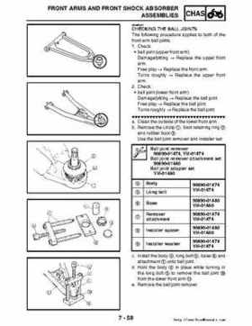 2006-2009 Yamaha YFM700RV Raptor 700RV factory service manual, Page 336