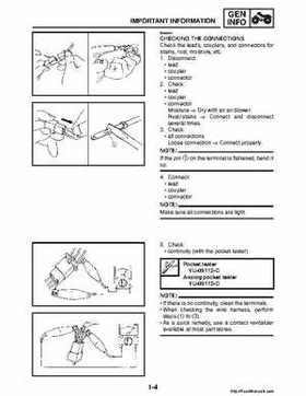 2008 Yamaha Raptor 250SE / 250SE2 Factory Service Manual, Page 18