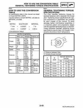 2008 Yamaha Raptor 250SE / 250SE2 Factory Service Manual, Page 41