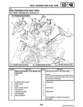 2008 Yamaha Raptor 250SE / 250SE2 Factory Service Manual, Page 64