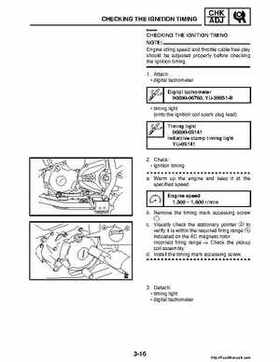 2008 Yamaha Raptor 250SE / 250SE2 Factory Service Manual, Page 76