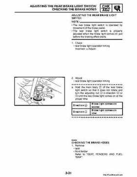 2008 Yamaha Raptor 250SE / 250SE2 Factory Service Manual, Page 91