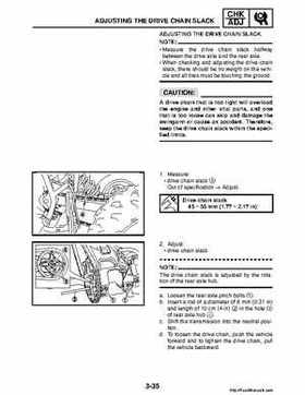 2008 Yamaha Raptor 250SE / 250SE2 Factory Service Manual, Page 95