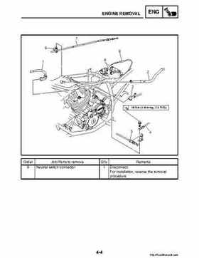 2008 Yamaha Raptor 250SE / 250SE2 Factory Service Manual, Page 119