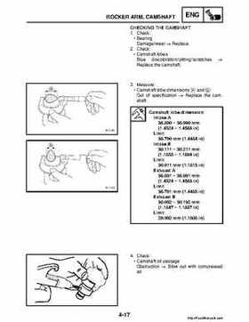 2008 Yamaha Raptor 250SE / 250SE2 Factory Service Manual, Page 132