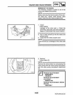 2008 Yamaha Raptor 250SE / 250SE2 Factory Service Manual, Page 137