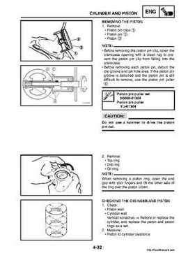 2008 Yamaha Raptor 250SE / 250SE2 Factory Service Manual, Page 147