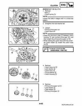 2008 Yamaha Raptor 250SE / 250SE2 Factory Service Manual, Page 158