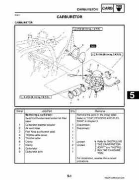 2008 Yamaha Raptor 250SE / 250SE2 Factory Service Manual, Page 198