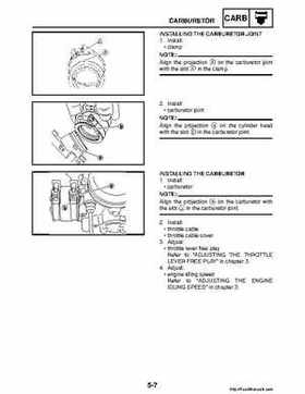 2008 Yamaha Raptor 250SE / 250SE2 Factory Service Manual, Page 204