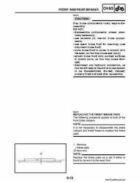 2008 Yamaha Raptor 250SE / 250SE2 Factory Service Manual, Page 219