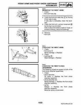 2008 Yamaha Raptor 250SE / 250SE2 Factory Service Manual, Page 257