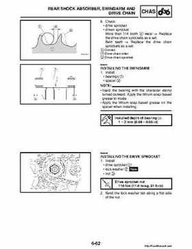 2008 Yamaha Raptor 250SE / 250SE2 Factory Service Manual, Page 266
