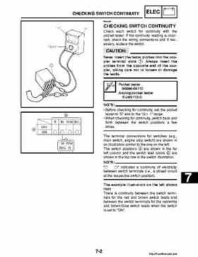 2008 Yamaha Raptor 250SE / 250SE2 Factory Service Manual, Page 268