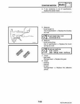 2008 Yamaha Raptor 250SE / 250SE2 Factory Service Manual, Page 288