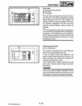 2008 Yamaha Rhino YXR70FX Factory Service Manual, Page 24