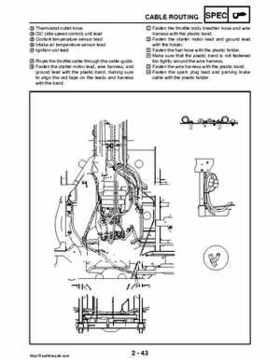 2008 Yamaha Rhino YXR70FX Factory Service Manual, Page 77