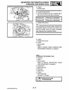 2008 Yamaha Rhino YXR70FX Factory Service Manual, Page 90