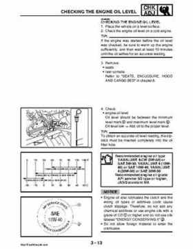 2008 Yamaha Rhino YXR70FX Factory Service Manual, Page 96