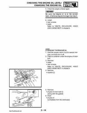 2008 Yamaha Rhino YXR70FX Factory Service Manual, Page 97