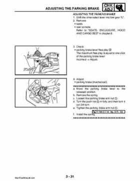 2008 Yamaha Rhino YXR70FX Factory Service Manual, Page 114