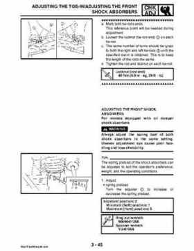 2008 Yamaha Rhino YXR70FX Factory Service Manual, Page 128