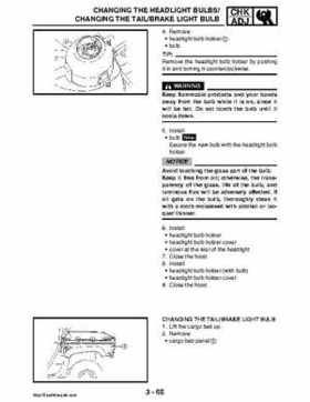 2008 Yamaha Rhino YXR70FX Factory Service Manual, Page 148