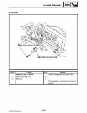 2008 Yamaha Rhino YXR70FX Factory Service Manual, Page 154